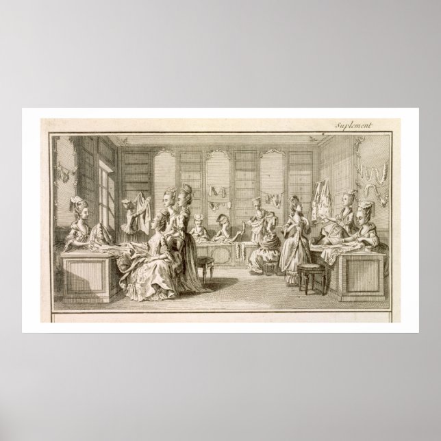 Mode-Shop aus der Enzyklopädie von Denis: Poster (Vorne)