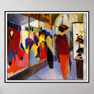 Mode Shop (Modegeschaft) von August Macke Poster