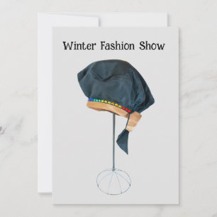 Mode-Show mit Rhinestone-Hut-Einladung Einladung