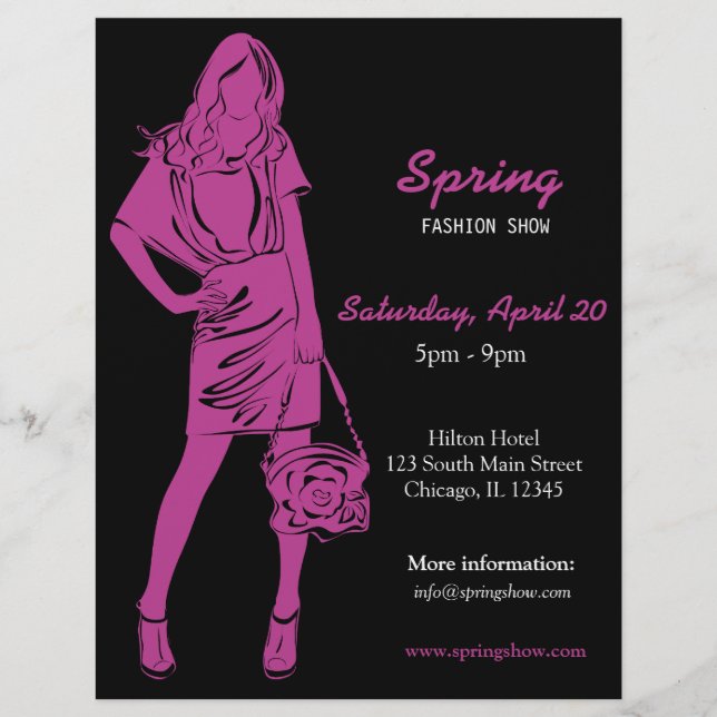 Mode-Show (Plum) Flyer (Vorne)