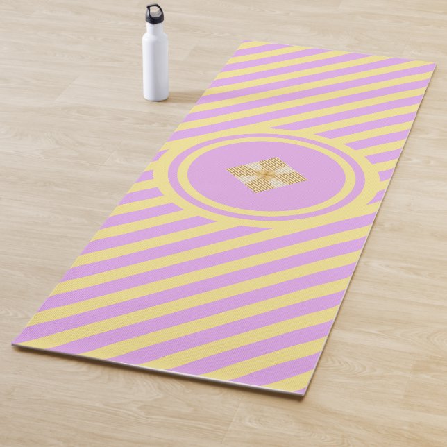 Mode-Streifen und Diamant Yogamatte (Beispiel)