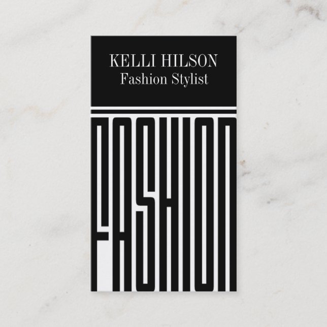 Mode-Stylist-Geschäfts-Karten Visitenkarte (Vorderseite)