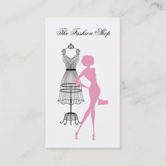 Mode- und Style-Visitenkarte Visitenkarte (Vorderseite)