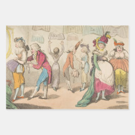 Mode - verschenkendes Geschenkpapier