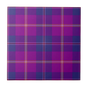 Mode Violet Gold Red Clan Jagd Tartan Kariert Fliese