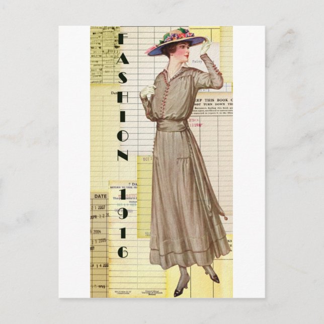Mode von 1916 postkarte (Vorderseite)