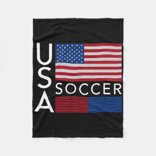 Modeartikel USA Amerikanische Flagge Fußballmannsc Fleecedecke