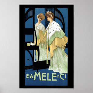Modebewusster Spiegelblick Poster