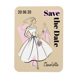 Modebrille Neutral Save the Date flexibel Magnet