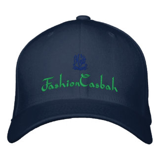 ModeCasbah Navy Bestickte Baseballkappe