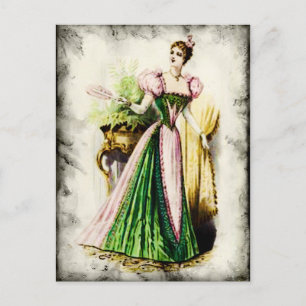 MODEDAMEN VINTAGE 84 POSTKARTE