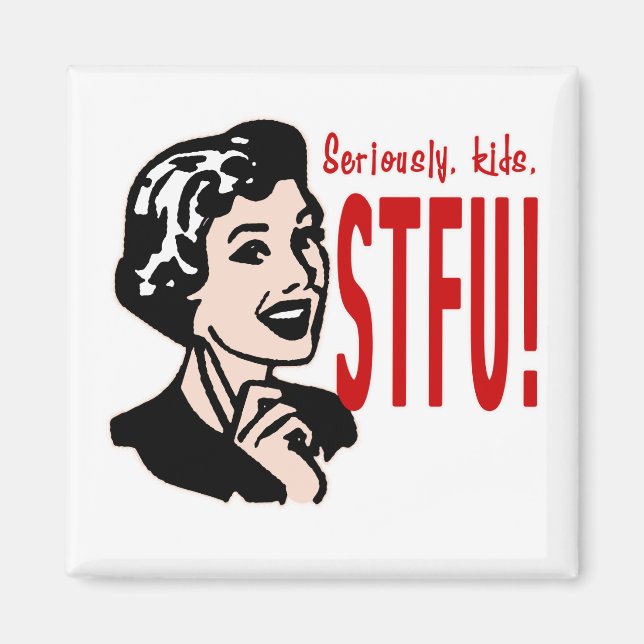 Modedesign an einem lustigen Muttertag Magnet (Vorne)