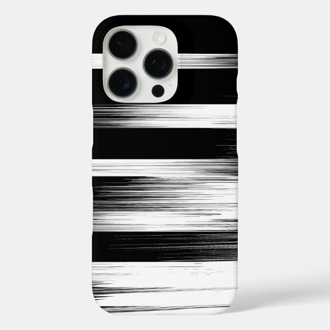 Modedesign in Schwarz und Weiß Case-Mate iPhone Hülle (Rückseite)