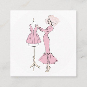 Modedesign Quadratische Visitenkarte