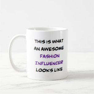 Modeeinflussperson, phantastisch kaffeetasse