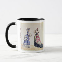 Modeentwürfe für Frauen von den 1860's