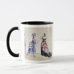 Modeentwürfe für Frauen von den 1860's Tasse