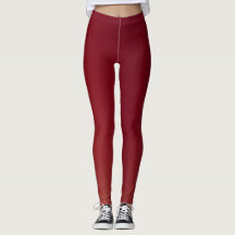 Modeerscheinende Leggings in Burgund