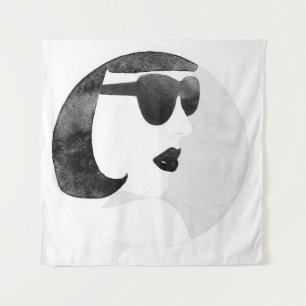 Modeerscheinende Sonnenbrille Wandteppich