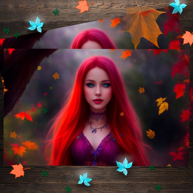 Modeerscheinungen Blätter in Gelb Gold Kunst Postkarte (Von Creator hochgeladen)