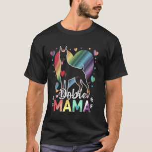 Modefarbenes Dobermann Pinscher Welpen-Hundebild T-Shirt