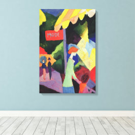 Modefenster von August Macke, Vintag Fauvismus Leinwanddruck