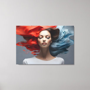 Modefrau feine Kunst Leinwanddruck