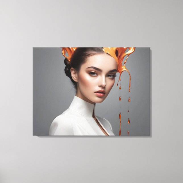 Modefrau feine Kunst Leinwanddruck (Vorderseite)