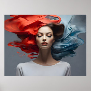 Modefrau feine Kunst Poster