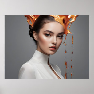 Modefrau feine Kunst Poster