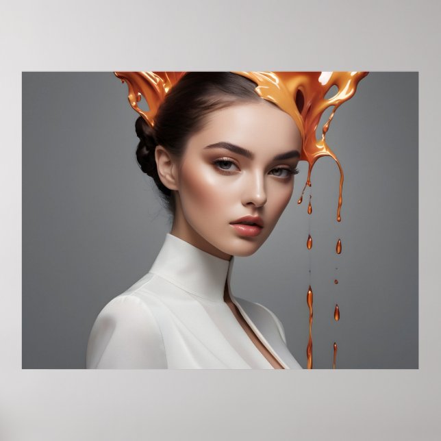 Modefrau feine Kunst Poster (Vorne)