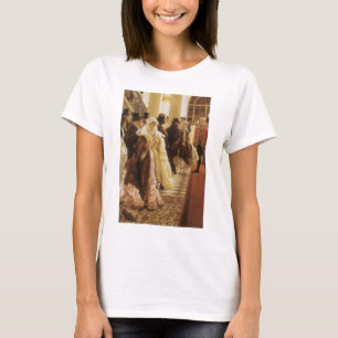 Modefrau von Tissot, Vintage Viktorianische Kunst T-Shirt