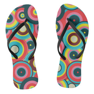 Modegeometrisch Vintag - Muster Stilvoll modern Flip Flops