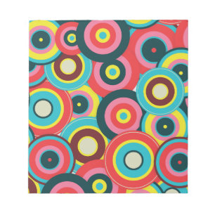 Modegeometrisch Vintag - Muster Stilvoll modern Notizblock