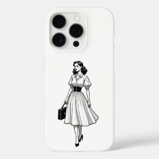 Modeglamour der 1950er Jahre iPhone 16 Pro Hülle