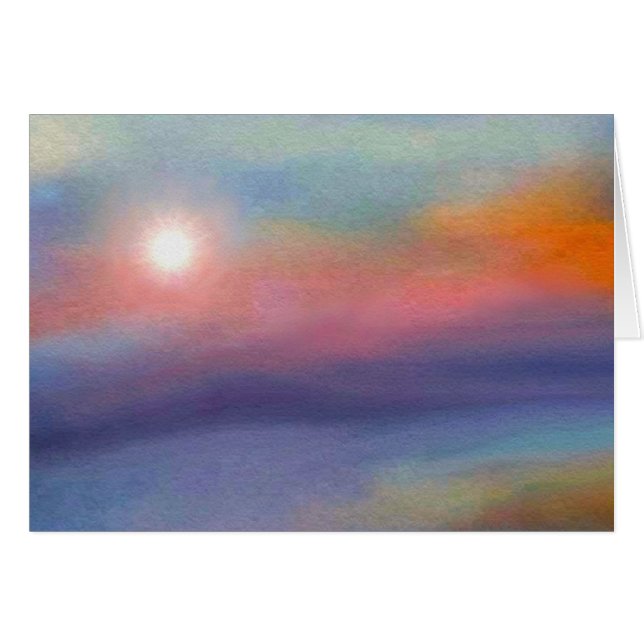 Modeh Ani-Sonnenaufgang-Karte (Vorderseite (Horizontal))