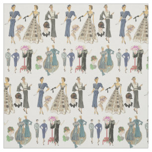 Modeillustrationen der 1920er und 30er Jahre  Stoff