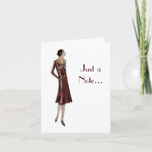 Modekarte der Zwanziger Karte