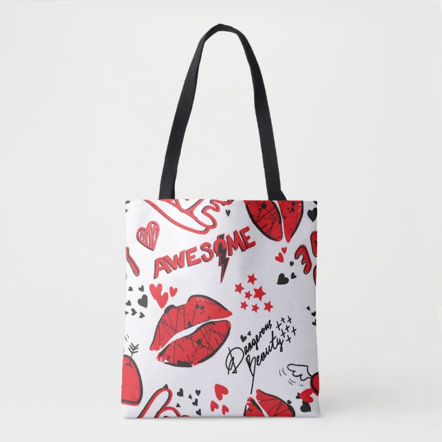 Modekizze Glamour: Girlish Print. (Vorderseite)