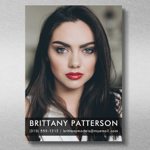 Model Actor 12x18 Comp Card 1 Foto Blende Einladung