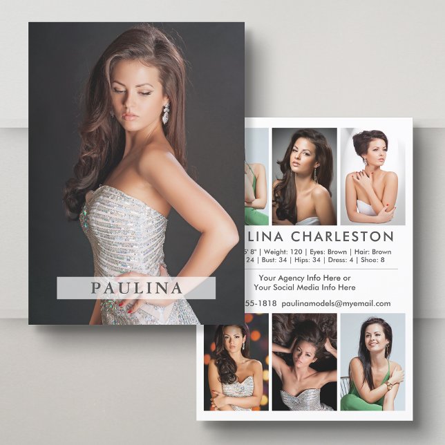 Model Actor 12x18 Comp Zed Card 7 Foto 2 Seite Einladung (Available in high quality print or digital download for quick messaging, email or self printing.)