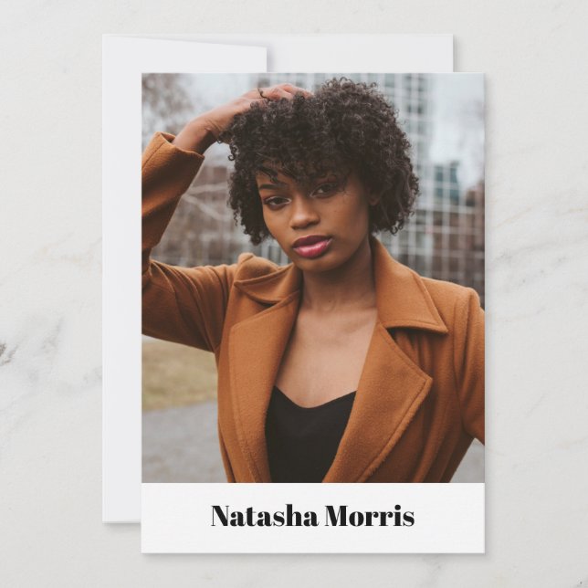 Model Actor Dancer 4 Foto Comp Einladung (Vorderseite)