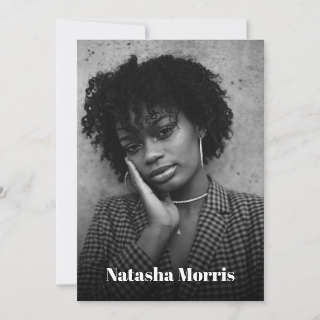 Model Actor Dancer 4 Foto Comp Einladung (Vorderseite)