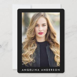 Model Actor Foto Beruflich Comp Card Schwarz R