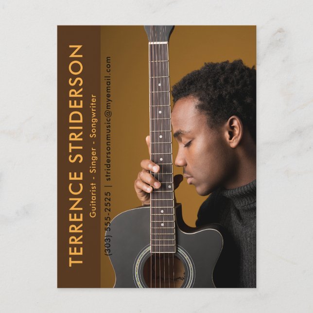 Model Actor Musician Singer Werbeaktion Postcard Postkarte (Vorderseite)