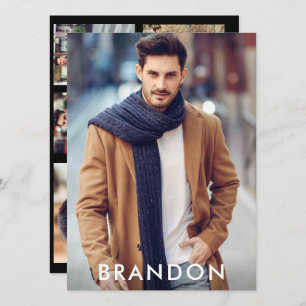 Model Actor Pro Comp Card 5 Foto Schwarz