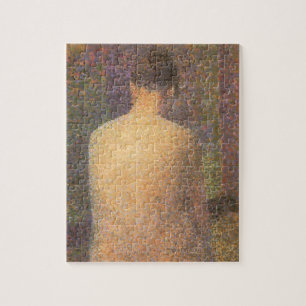 Model From Behind by Georges Seurat, Vintage Kunst Puzzle