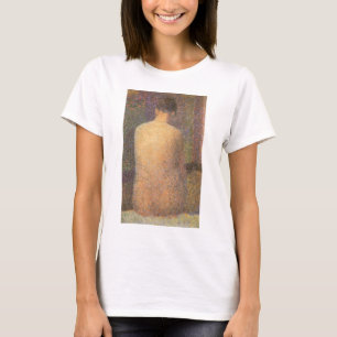 Model From Behind by Georges Seurat, Vintage Kunst T-Shirt