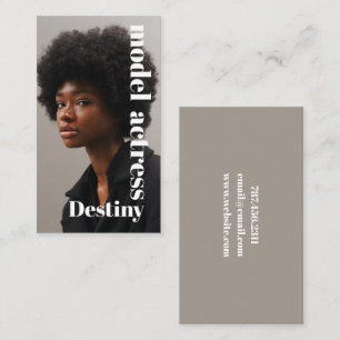 Model Headshot Fotograf Business Card Visitenkarte