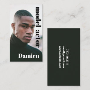 Model-Headshot-Fotograf Geschäftskarte Visitenkarte